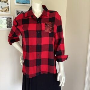 Teens Arizona Jeans Plaid Shirt.🌹